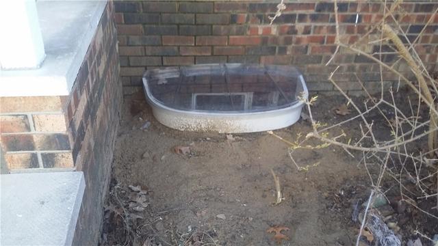 This window well cover prevents debris, rainwater and gutter overflow from entering the well and potentially the basement.