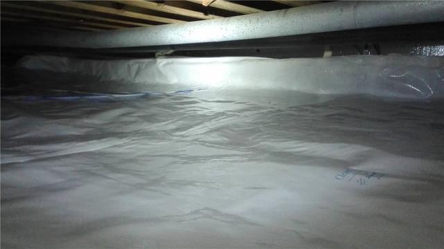 CleanSpace Liner Encapsulates Dirt Crawl Space