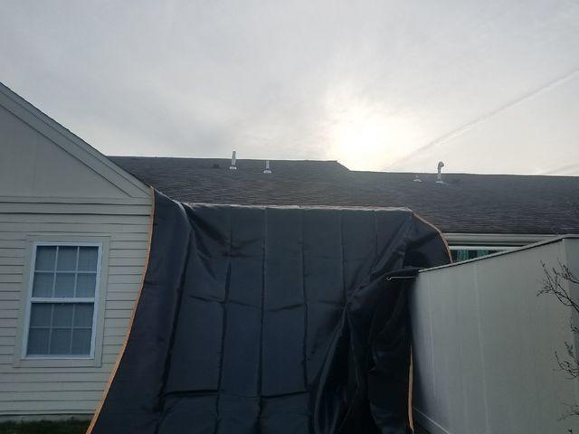 A finished roof just in time for sunset
