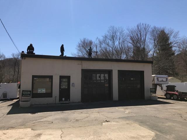 This Beacon Falls business is ready for a new roof.