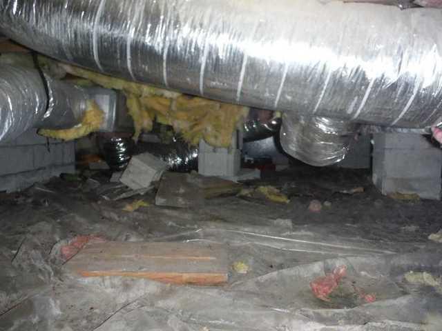 Damp Crawlspace in Seaford Delaware