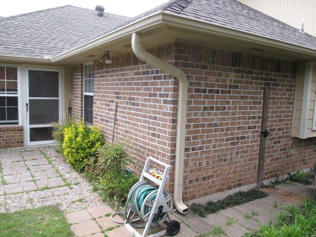 Norman home, new gutters