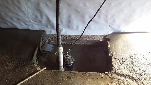 WaterGuard Directs Moisture To The Sump Pump