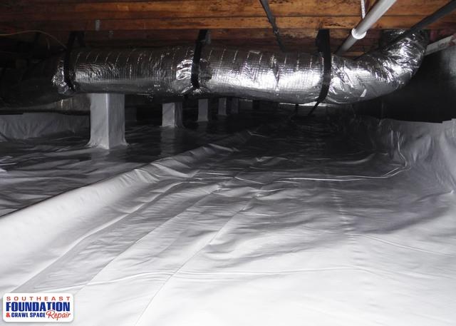 A great investment in making sure that the home is free of water for years to come by using our 10 mil CleanSpace Liner.