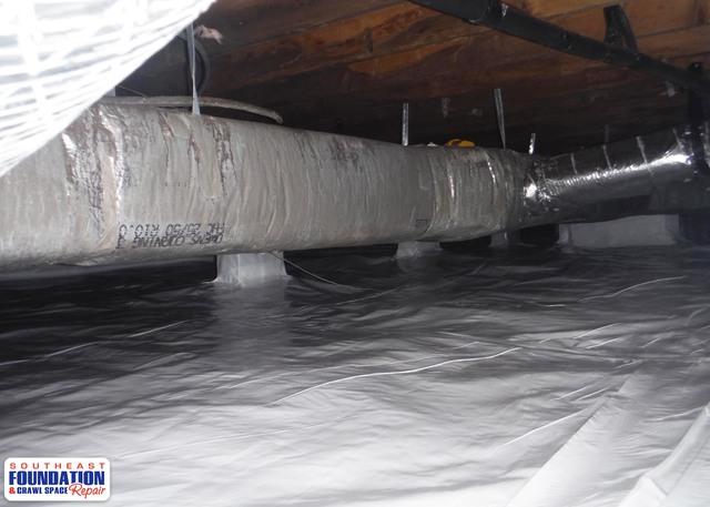 Standing water can cause foul odors in your home but using our CleanSpace Encapsulation System we are able to eliminate the foul odors caused by standing water in the crawl space.