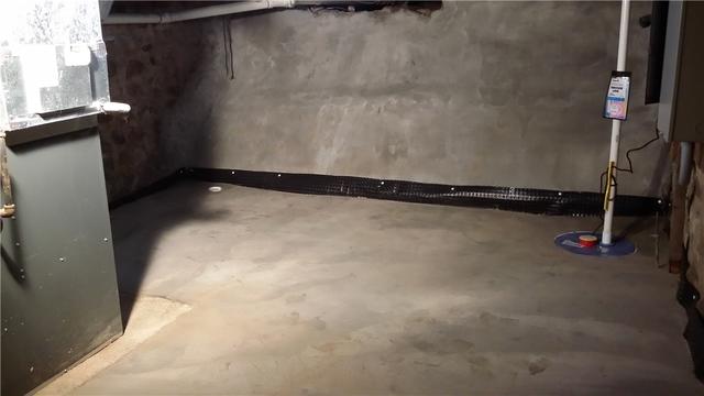 Formerly Crumbling Basement Restored with New Concrete