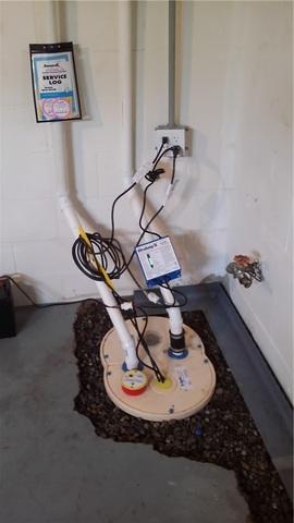 TripleSafe Sump Pump Installed