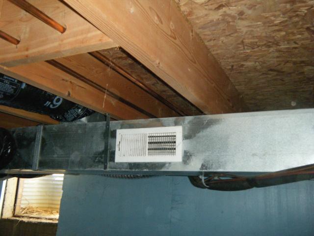 <p>The HVAC system in this crawlspace is drawing in air from moist, mold spore-ridden area and disbursing that into the rest of the house. This has been known to cause an increase in allergies, onset of asthma or asthma-like problems such as reactive airway dysfunction in children and adults. The best way to get nice, clean air into your home is to start with the crawlspace. Create a sealed, conditioned space there and your entire family will breathe better.</p>