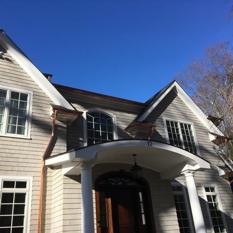 Klaus Larsen Llc Gutter Installation Photo Album Copper Gutters In Old Saybrook