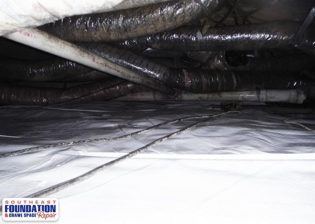 The CleanSpace Encapsulation System is designed to keep outside environment elements such as water, humidity, water vapor, bugs and rodents from entering the crawl space.