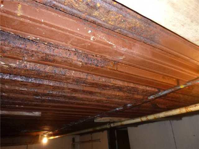 Damage to Ceiling in Wet Basement