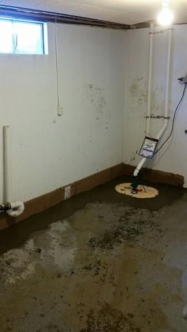 After Sump Pump & Drainage System is Installed