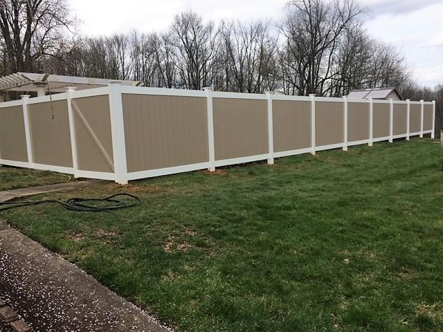 Vinyl Privacy Fence in New Brighton, Pa