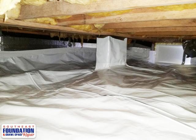 The natural airflow of a home is from the bottom to the top. This means that the home sucks the air from the crawl space which in a vented crawl space is mold spores, odors, humidity and critters. However, with the CleanSpace Crawl Space Encapsulation System we are able to eliminate these problems.