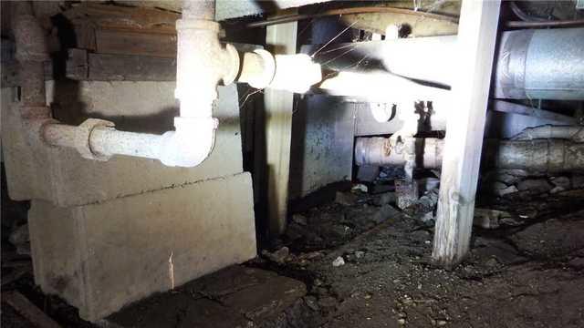 Crumbling Crawl Space Supports