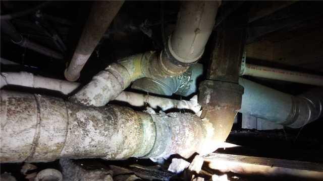 Mold and Water Damage on Pipes