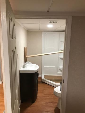 Adding a bathroom in the basement near the recreational area