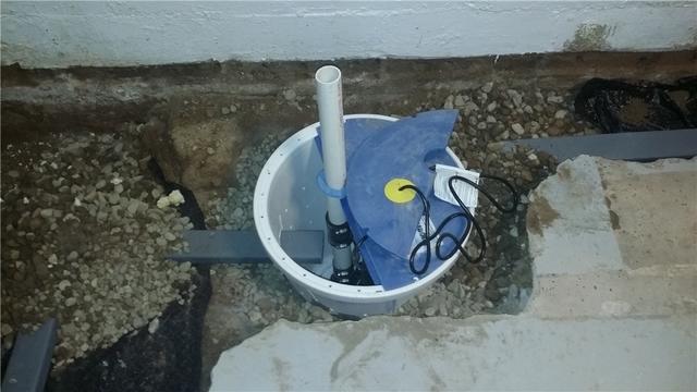 The moisture captured by the WaterGuard system will be directed to this SuperSump system. This sump pump will carry the moisture safely away from the home so that the water doesn't filter back in later on.