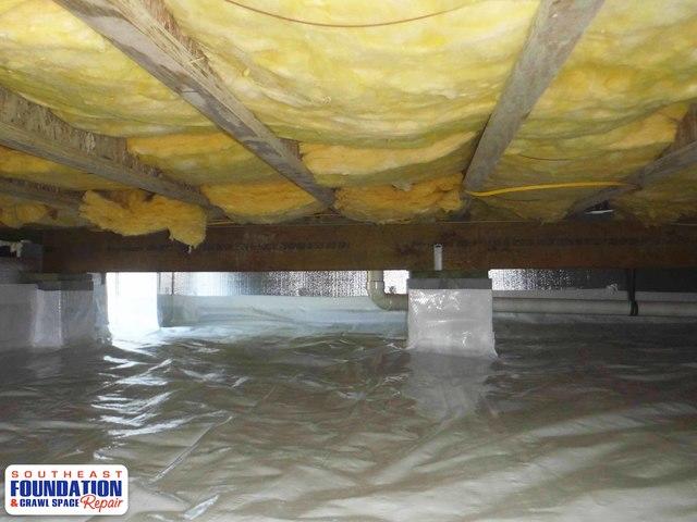 With the CleanSpace Crawl Space Encapsulation System we get rid of the vents in the crawl space that cause outside air into the crawl space.