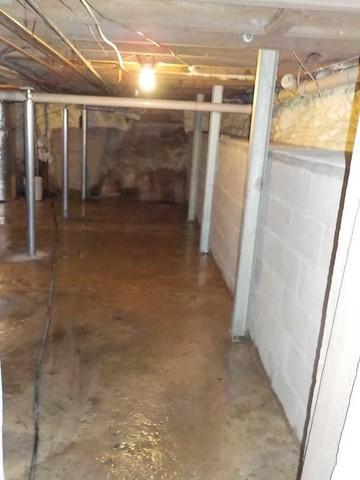 Water on Basement Floor