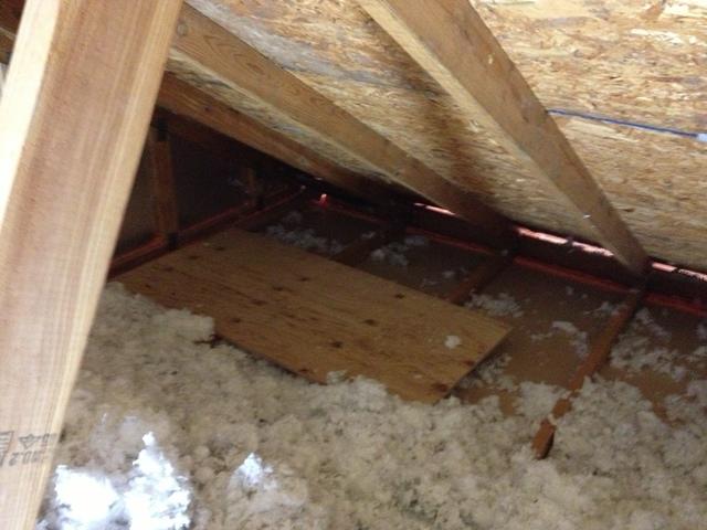 Air Sealing of attic over garage