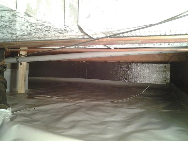 No more moisture or mold for this crawlspace!