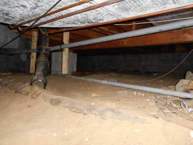 Dirt beneath the house can cause cold spots on the floor above!