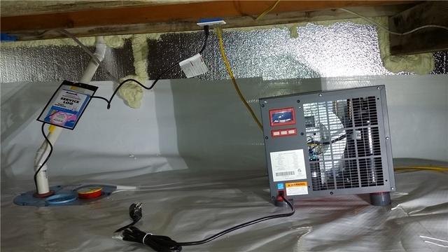 SuperSump And Dehumidifier Protect Crawl Space