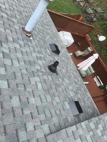 New CertainTeed Landmark Architectural Shingles in Colonial Slate.