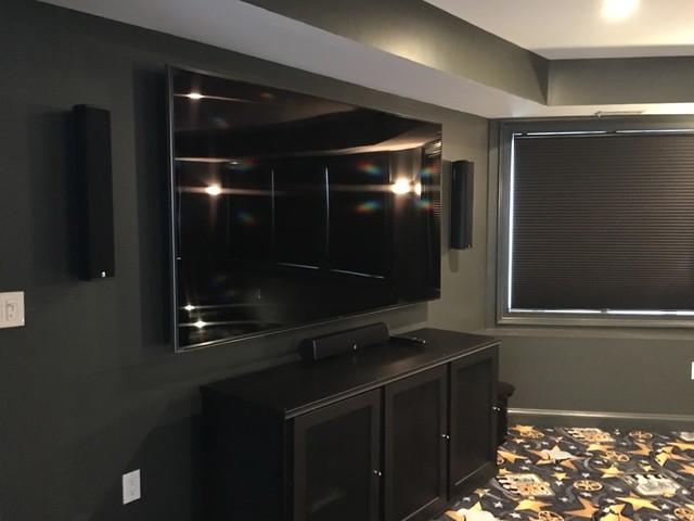 Family Theater Room Install After