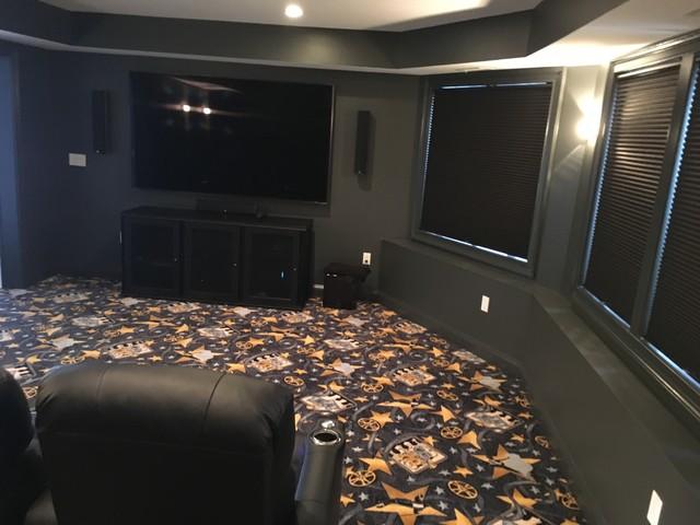 Family Theater Room Install After