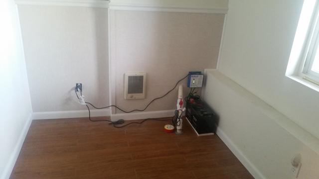 Sump pump in separate room