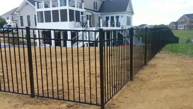 Back View of New Aluminum Fence in Waterford