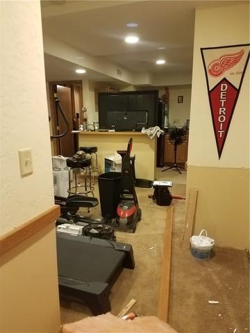 Another common theme in wet finished basements is the vacuum. Sometimes it's a shop vac, sometimes a wet/dry vac like the one seen here. Think of all the time you're wasting vacuuming water.