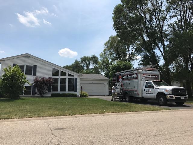 Our board up team coming to the rescue, following an explosion in Marengo, IL