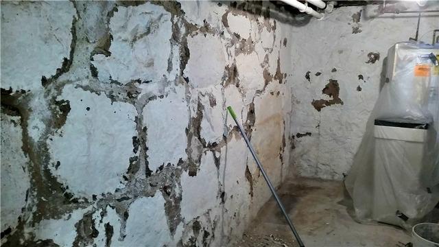 Basement Wall Restoration Before