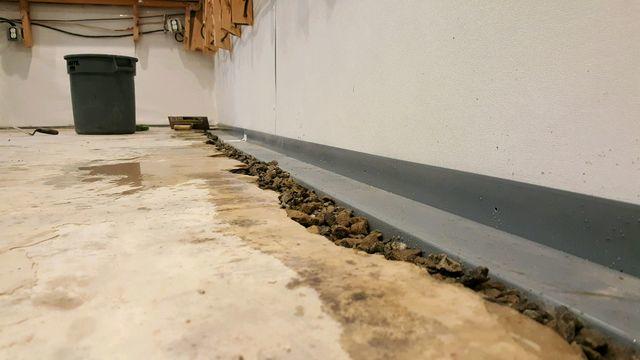 Connecticut Basement Systems Basement Waterproofing Photo Album Waterguard Installation In Danbury Ct