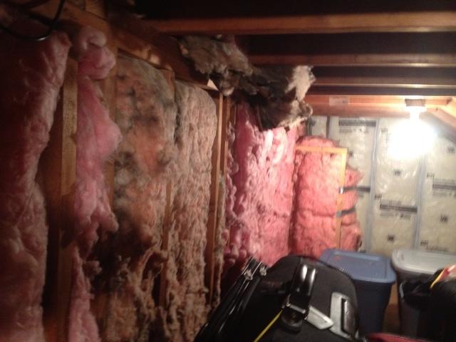 Dust gets trapped in fiberglass insulation like a filter and ruins the insulation.