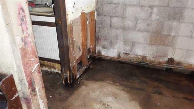Staining and Rotting Wood in Wet Basement