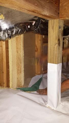 Sealed crawl space