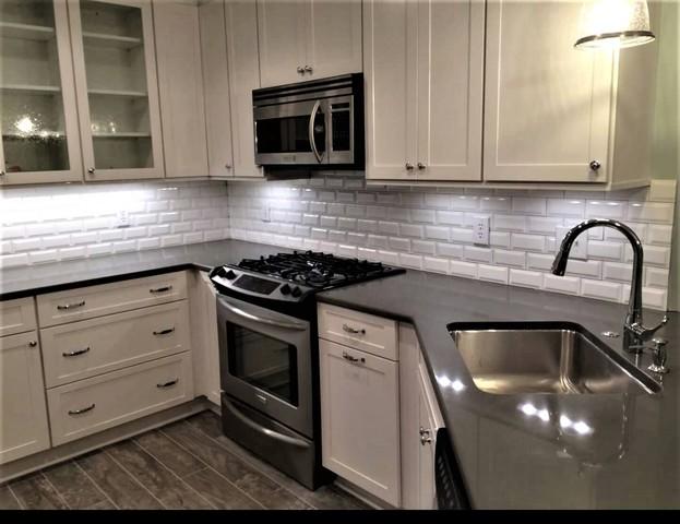 A very sleek sink remodel.