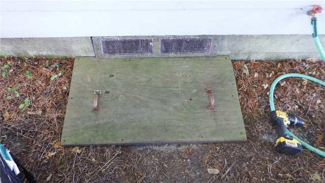 Crawl Space Vent and Wooden Door Don't Provide Protection