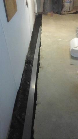 The Drain Is Set In Place