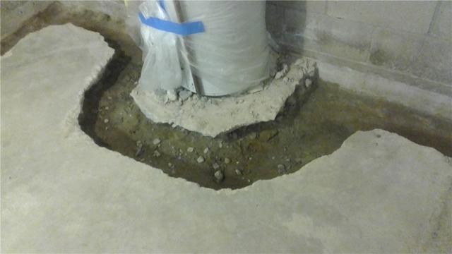 Drain System Continuous Around Installed Fixtures