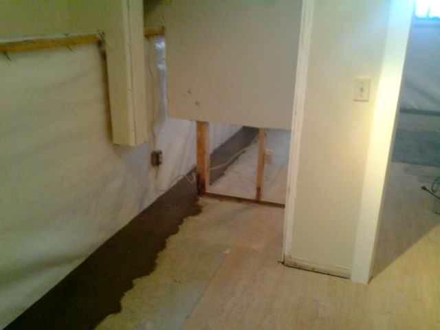 Waterproofing Progress