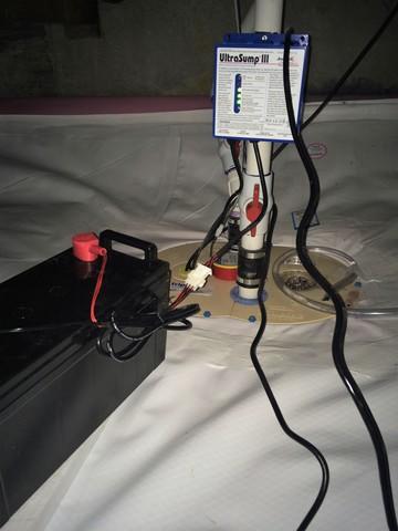 Sump and back up battery