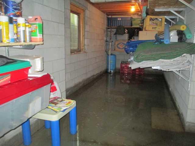 Extensive Flooding in Basement