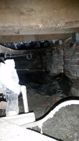 Dark, Damp Crawlspace in Bicknell, IN