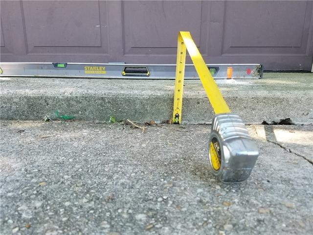 A Three Inch Drop Makes Garage Entry a Challenge in Dover, DE