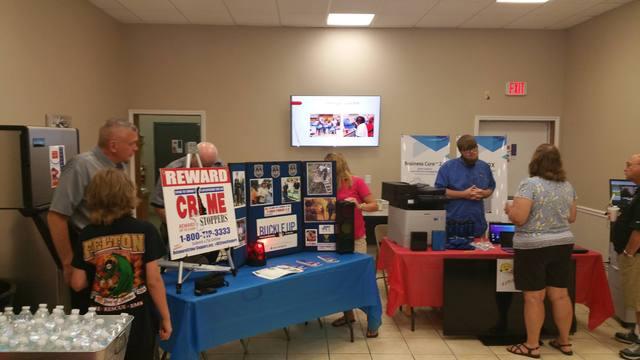 Police Representatives and Local Businesses in Ellendale, DE